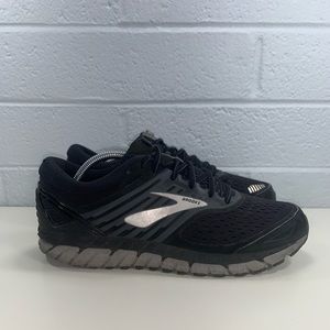 Brooks Beast 18 Athletic Running Shoes Medium (D) Black Gray Mens 10 Sneakers